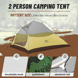 Naturehike Cloud Up 1 2 3 Person Camping Tent Ultralight Waterproof Trekking Tents Hiking Backpacking Shelter Tent Travel Tent Beargoods