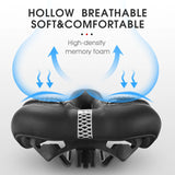 WEST BIKING Gel Comfort Bicycle Saddle Soft Shock Absorbing MTB Mountain Road Bike Saddle Breathable Hollow Cycling Cushion Seat Beargoods
