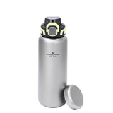 Boundless Voyage Titanium Water Bottle 0.95L Wide Mouth & Leakproof Flask Single Layer Canteen for Backpacking Travel Camp 3018D Beargoods
