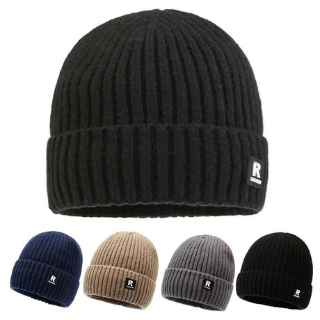 Winter Thick  Beanie Hat With Fleece Lined For Men Women Winter Solid Knitted Wool Skull Cap For Outdoor Activities & Daily Use Beargoods