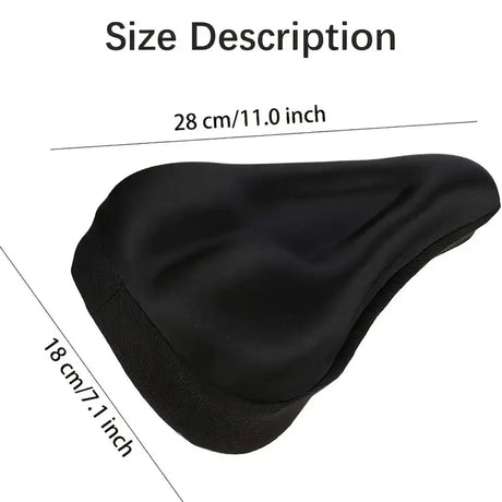 Gel Padded Bike Seat Cushion, Soft Gel Pad Bicycle Saddle Cover for Men & Women, Indoor Outdoor Cycling Comfort Accessory Beargoods