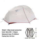 2 Person Ultralight Waterproof Camping Tent - Beargoods