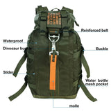 Nylon Waterproof Backpack Climbing Travel Bags Lightweight Hiking Backpacks Outdoor Sport School Bag for Men Women Black Beargoods