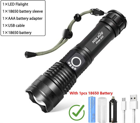 High Power Rechargeable Led Flashlight - Beargoods