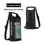 2L/5L PVC Swimming Waterproof Bag,Mobile Phone Waterproof Dry Bag for Trekking Drifting Rafting Surfing Boating Storage Bag Beargoods