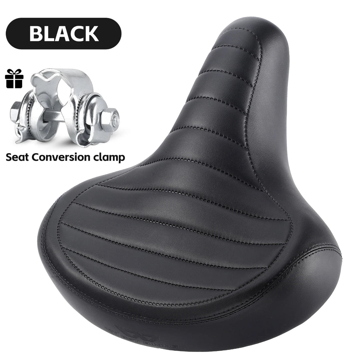WEST BIKING MTB Spring Saddle Electric Bike Wide Comfortable Shock-Absorbing Bicycle Seat Leather Retro Brown Saddle Soft Beargoods