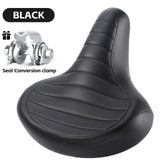 WEST BIKING MTB Spring Saddle Electric Bike Wide Comfortable Shock-Absorbing Bicycle Seat Leather Retro Brown Saddle Soft Beargoods