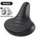 WEST BIKING MTB Spring Saddle Electric Bike Wide Comfortable Shock-Absorbing Bicycle Seat Leather Retro Brown Saddle Soft Beargoods
