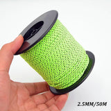 5M/10M/20M/50M Reflective Tent Rope Guylines Nylon Tent Line Cord Rescue Umbrella Paracord Rope Camping Hiking Tent Accessories Beargoods