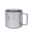 Boundless Voyage Titanium Double Wall Coffee Cup 220ML Camping Mug Mini Outdoor Tableware Ti3052D Beargoods