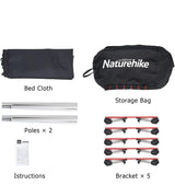 Naturehike XJC05 Camping Folding Bed Ultra Light Supplies Camping Bed Folding Cot Outdoor Hiking Supplies Bed Portable NH20JJ001 Beargoods