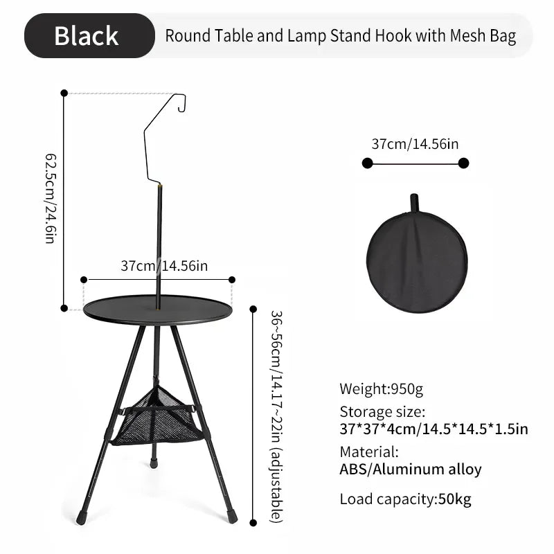 Round Table with Light Stand Ultralight