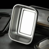 1x 304 Stainless Steel Lunch Bento Box Family Refrigerator Food Storage Containers Portable Outdoor Lunch Boxes Beargoods