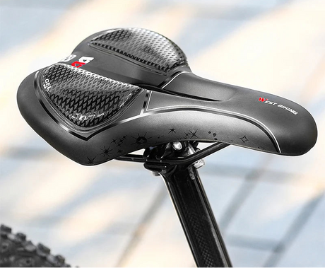 WEST BIKING Gel Comfort Bicycle Saddle Soft Shock Absorbing MTB Mountain Road Bike Saddle Breathable Hollow Cycling Cushion Seat Beargoods