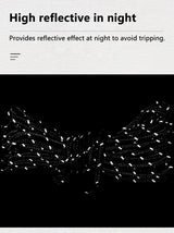 4M Durable Tent Rope Luminous High Reflective Tent Rope with Buckle Multi-Function Sturdy Tent Rope for Outdoor/Beach/Camping Beargoods