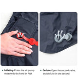 WESTTUNE Camping Inflatable Mattress Ultralight Outdoor Sleeping Pad with Pillow Built-in Pump Air Mat for Backpacking Hiking Beargoods