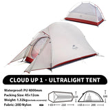 Naturehike Cloud Up 1 2 3 Person Camping Tent Ultralight Waterproof Trekking Tents Hiking Backpacking Shelter Tent Travel Tent Beargoods