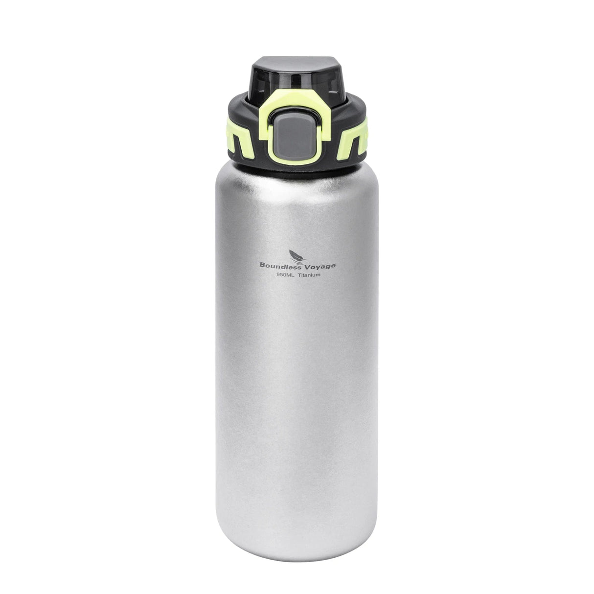 Boundless Voyage Titanium Water Bottle 0.95L Wide Mouth & Leakproof Flask Single Layer Canteen for Backpacking Travel Camp 3018D Beargoods