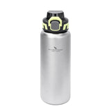 Boundless Voyage Titanium Water Bottle 0.95L Wide Mouth & Leakproof Flask Single Layer Canteen for Backpacking Travel Camp 3018D Beargoods