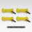 4Pcs Outdoor Guy Lines Tent Cords Reflective Camping Rope with Aluminum Guylines Adjuster Tensioner Pouch for Tent Tarp Canopy Beargoods