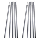 2m Telescopic Tent Poles Set of 2 Lightweight Adjustable Trekking Camping Collapsible Poles for Walking Canopy Hiking Beargoods