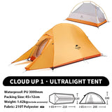 Naturehike Cloud Up 1 2 3 Person Camping Tent Ultralight Waterproof Trekking Tents Hiking Backpacking Shelter Tent Travel Tent Beargoods