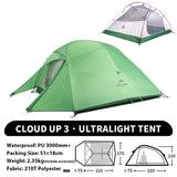 Naturehike Cloud Up 1 2 3 Person Camping Tent Ultralight Waterproof Trekking Tents Hiking Backpacking Shelter Tent Travel Tent Beargoods