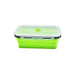 1 PCS Silicone Folding Lunch Box Food Grade Square Portable Microwave Oven Lunch Box Outdoor Travel Picnic Preservation Box Beargoods