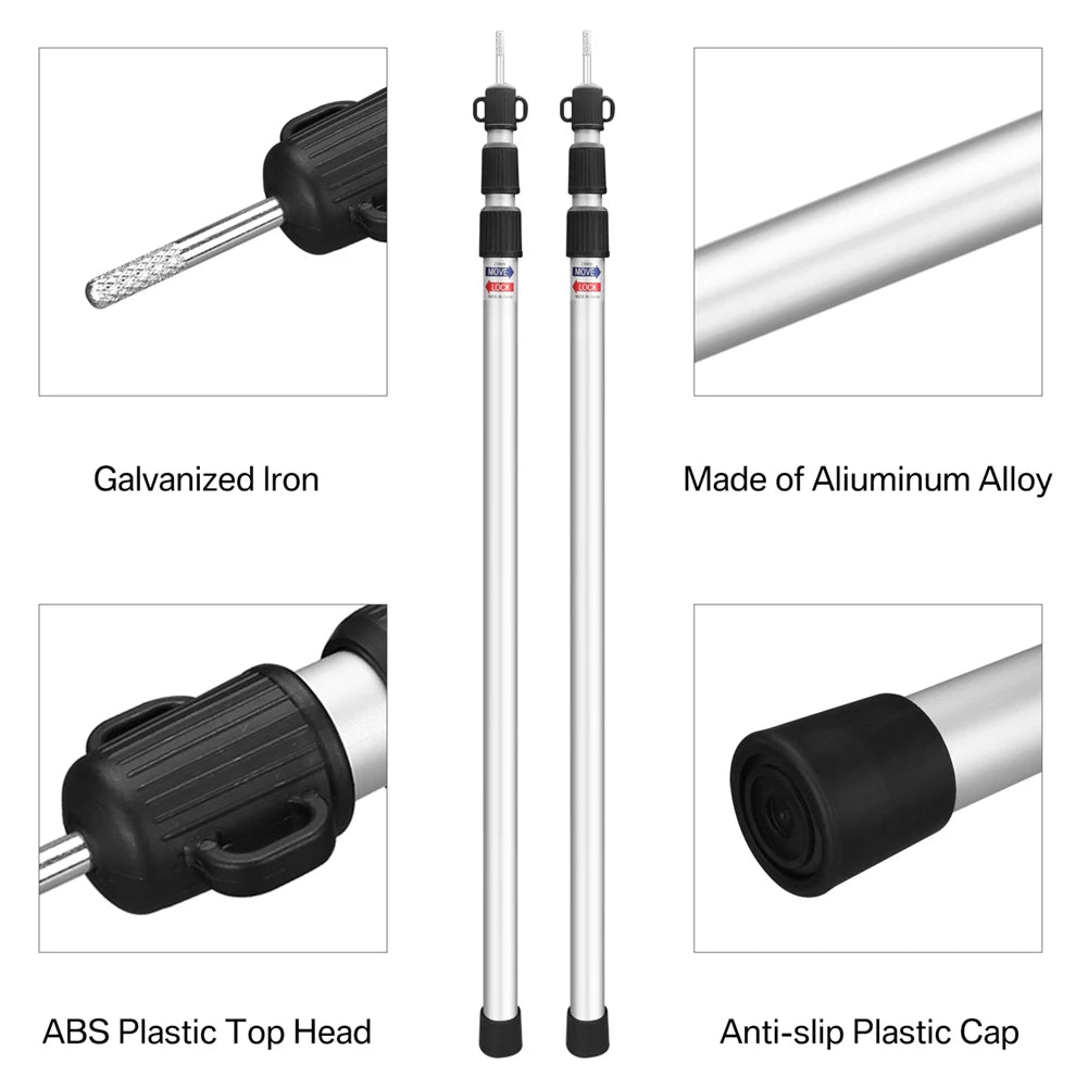 Aluminium Adjustable Camping Poles