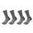 4 Pairs Men Merino Wool Outdoor Hiking Socks Crew Socks Winter Thick Thermal Boot Socks Moisture Breathable Euro Size 42-46 Beargoods