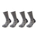 4 Pairs Men Merino Wool Outdoor Hiking Socks Crew Socks Winter Thick Thermal Boot Socks Moisture Breathable Euro Size 42-46 Beargoods