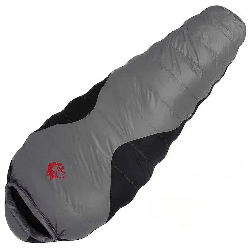 JUNGLE KING CY660 4 Seasons 3 Kinds of Thickness Camping Travel Hiking White Duck Down Feather Filled Mummy Down Sleeping Bags Beargoods