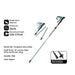 5-Section Carbon Fibre/Aluminium Alloy Folding Stick Beargoods