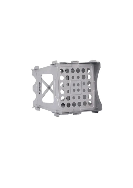 Tiartisan Titanium Outdoor Foldable Wood Stove Hiking Picnic Ultralight Portable Fire Burner Stove Multi-purpose Camping gear Beargoods