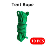 4M Durable Tent Rope Luminous High Reflective Tent Rope with Buckle Multi-Function Sturdy Tent Rope for Outdoor/Beach/Camping Beargoods