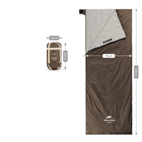 Naturehike LW180 Sleeping Bag Ultralight Cotton Spring Summer Lazy Bag Outdoor Hiking Camping Sleeping Bag Beargoods