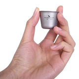Boundless Voyage 3pcs Titanium Cup Set Mini Wine Glasses for Outdoor Camping Picnic Drinkware Tea Sake Mugs Party Flask Flagon Beargoods