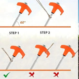 4pcs Heavy Duty Tent Stakes