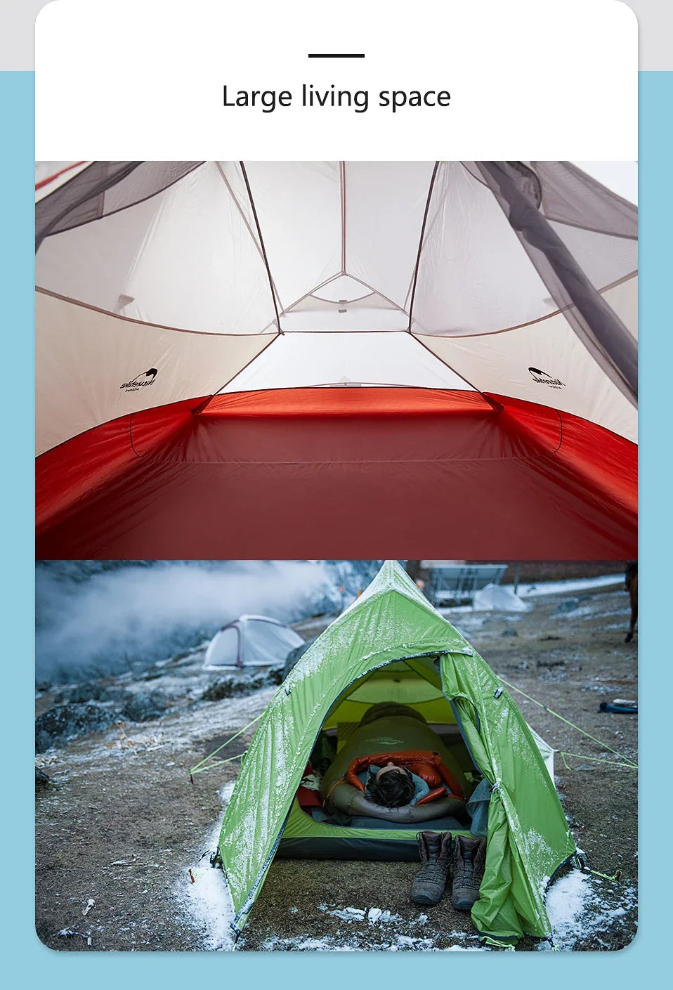 Naturehike Cloud Up 1 2 3 Person Camping Tent Ultralight Waterproof Trekking Tents Hiking Backpacking Shelter Tent Travel Tent Beargoods