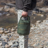 500D Nylon Round Bottom Roll Top Storage Bag Outdoor Camping Cookware Pot Carrier Picnic Lunch Box Organizer Hiking Gear Pouch Beargoods