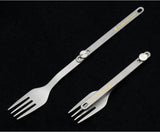 Pure Titanium Cutlery Spoon Fork Folding Outdoor Camping Home Portable Picnic Equipment Backpacking Travel Hiking Tableware Beargoods