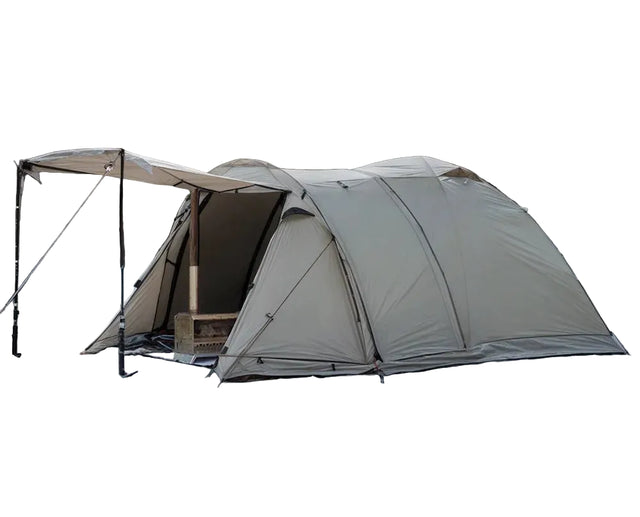 Fireproof 2 Person Winter Tent Hot Tent Waterproof Tunnel Dome Tent with Stove Jack and Snow Skirt for Camping Hiking 4 Season Beargoods