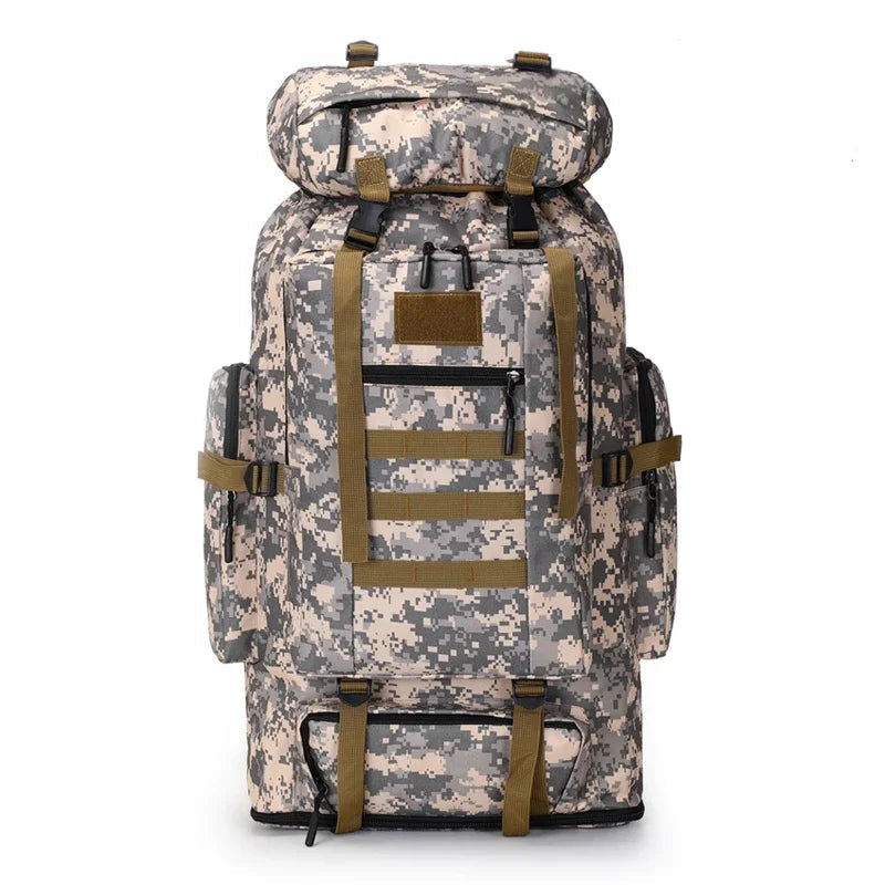 80L/100L  Mountaineering Bag Climb Bag Tactical Backpacks Large Backpack Outdoors Hiking Camping Travel Bags Beargoods