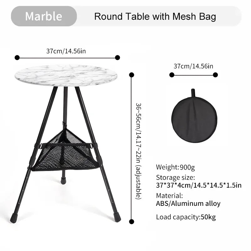 Round Table with Light Stand Ultralight