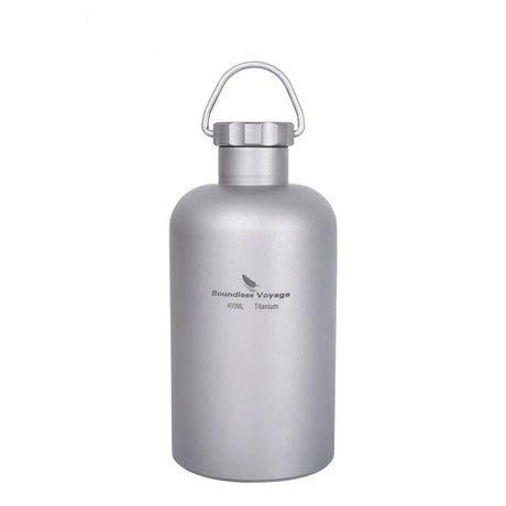 Boundless Voyage Titanium Water Bottle 1050ml Camping Canteen Cycling Sport Drinking Bottle Metal Big Capacity Leak-Proof Flask Beargoods