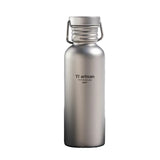 Tiartisan Pure Titanium Ultralight Sports Canteen with Storage Pouch Outdoor Camping Leak-Proof Portable Cycling Water Bottle Beargoods