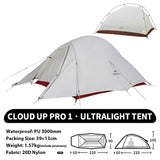 Naturehike Cloud Up 1 2 3 Person Camping Tent Ultralight Waterproof Trekking Tents Hiking Backpacking Shelter Tent Travel Tent Beargoods