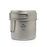 WIDESEA Pure Titanium Ultralight Foldable Camp Pot Set for Outdoor Cooking Lightweight Durable Kitchen Gear for Camping Beargoods