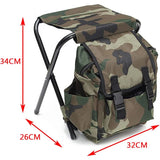 Camping Folding Stool Backpack