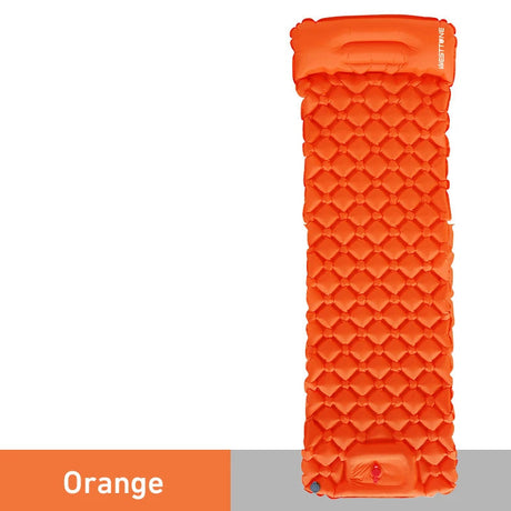 WESTTUNE Camping Inflatable Mattress Ultralight Outdoor Sleeping Pad with Pillow Built-in Pump Air Mat for Backpacking Hiking Beargoods